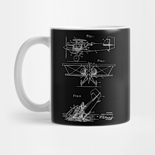 Emergency Floating Aircraft Vintage Patent Hand Drawing Mug